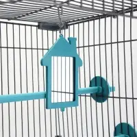 Клетка для птиц &laquo;Пижон&raquo;, разборная, 42&times;30&times;62.7 см, укомплектованная, бирюзовая