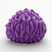 Пищащая игрушка для собак &laquo;Монстр&raquo;, 7&times;5.5 см, латекс, фиолетовая