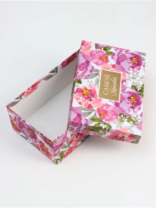 Набор подарочных коробок 10 в 1 Flowers, 32.5&times;20&times;12.5 - 12&times;7&times;4 см