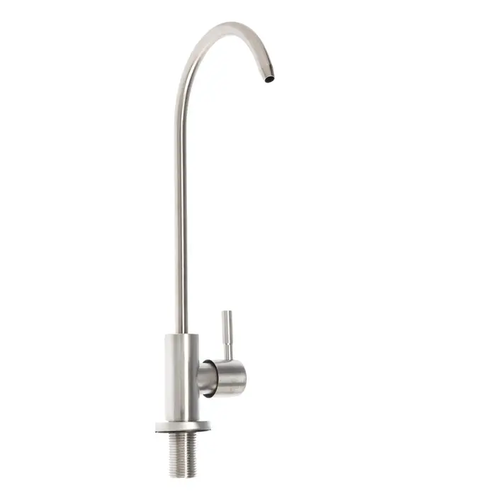 Кран для всех видов бытовых фильтров ZEIN К-04, нержавеющая сталь, сатин