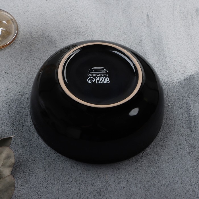 Глубокая тарелка керамическая «Орнамент», 15.5 х 6.5 см, 800 мл