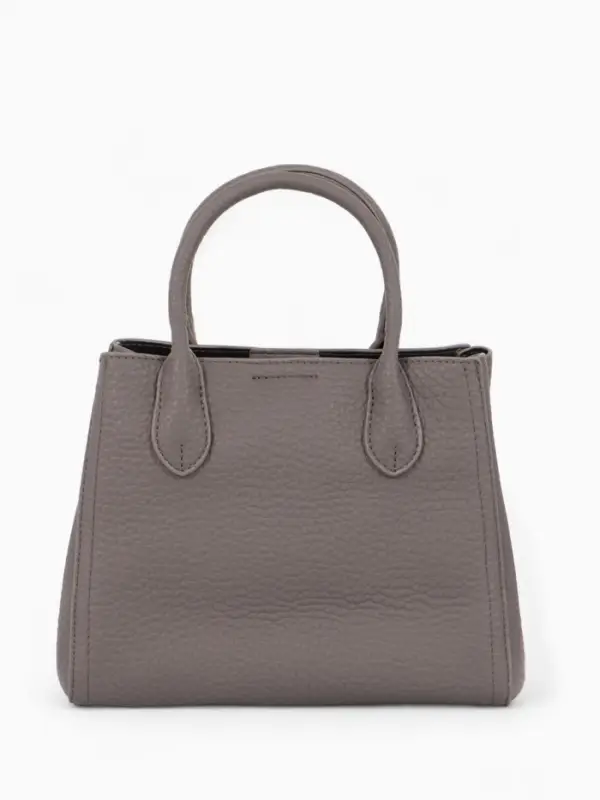 Сумка женская тоут TEXTURA на молнии, 25&times;7&times;21 см, однотонная, серая