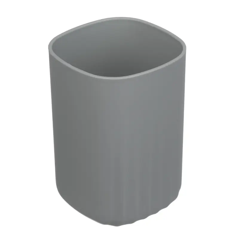 Стакан для ванной комнаты тм VETTA Сидней, пластик, PP, серый, 7x10,3см