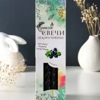 Набор: свечи ароматические витые 1.9&times;24 см, 4 шт., 40 г, 8 ч, смородина