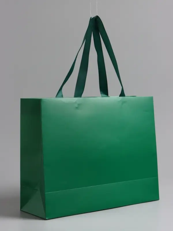 Пакет подарочный "Изумрудный", 32 х 25 х 11 см