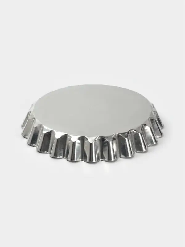 Форма для выпечки, d=27 см, h=4 см, жесть, серебристая