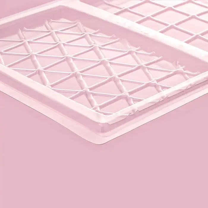 Форма для шоколада «Плитка», пластик, 26.8×21×1 см, 2 ячейки 17×10 см, прозрачная