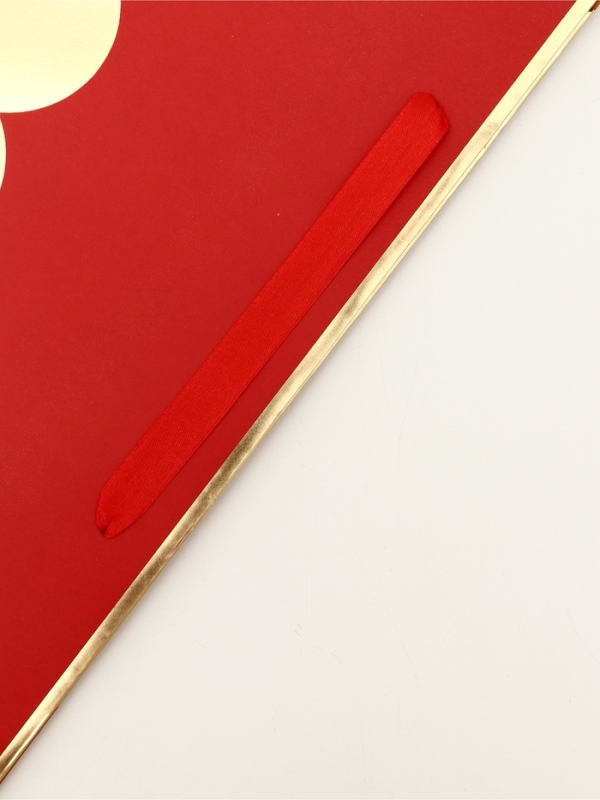 Пакет подарочный горизонтальный "Люблю тебя", 40 × 31 × 14 см