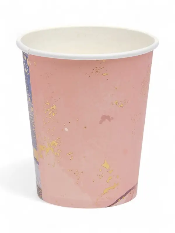 Набор стаканов мрамор розовый 250 мл (10 шт) Набор стаканов мрамор розовый 250 мл (10 шт)