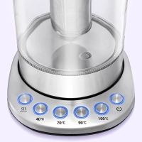 Чайник электрический стеклянный с подсветкой КТ-622 - 1.7 л Чайник электрический стеклянный с подсветкой КТ-622 - 1.7 л