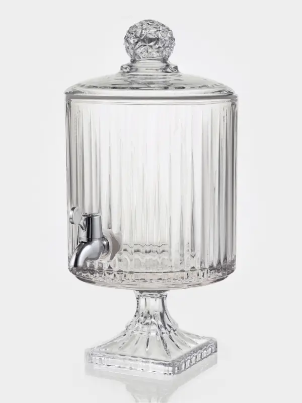 Диспенсер для напитков &laquo;Элизиум &raquo;, 4.5 л, 20&times;39 см, на ножке, стекло, прозрачный