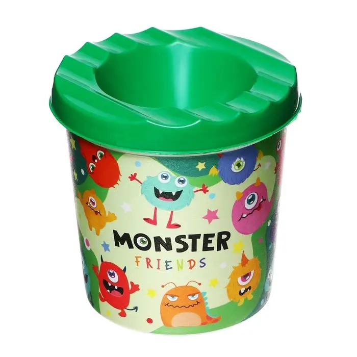 Стакан - непроливайка для рисования Calligrata &laquo;Монстрики&raquo;, 210 мл, с рисунком