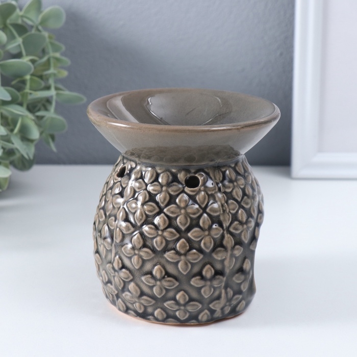 Аромалампа керамика  Аромалампа керамика "Геометрические узоры" МИКС 9х9,5х11 см