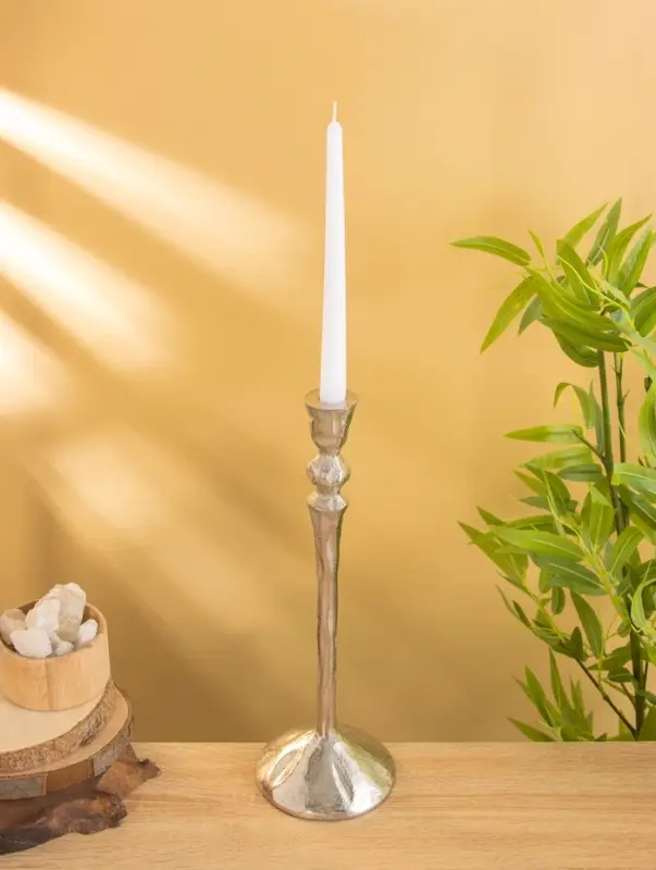 Подсвечник Подсвечник "Айси" алюминий 39 см, цв. серебро