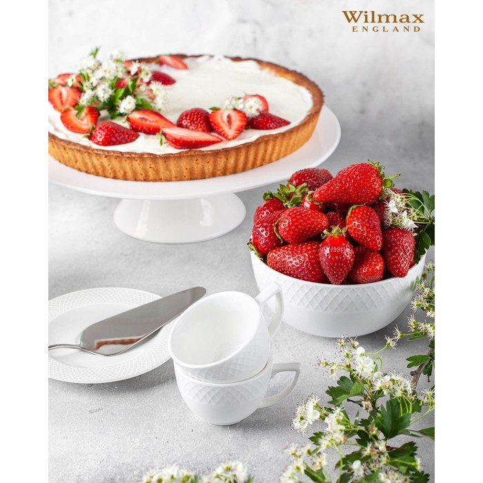 Набор фарфоровый чайный Wilmax «Юлия Высоцкая», на 6 персон, 12 предметов: 6 чашек 240 мл, 6 блюдец, цвет белый Набор фарфоровый чайный Wilmax «Юлия Высоцкая», на 6 персон, 12 предметов: 6 чашек 240 мл, 6 блюдец, цвет белый