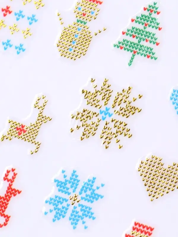 Наклейки для ногтей &laquo;Зимний орнамент&raquo;, цвет разноцветный