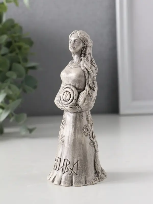 Фигура славянская богиня «Жива» 12.5×5×5 см, серая Фигура славянская богиня «Жива» 12.5×5×5 см, серая