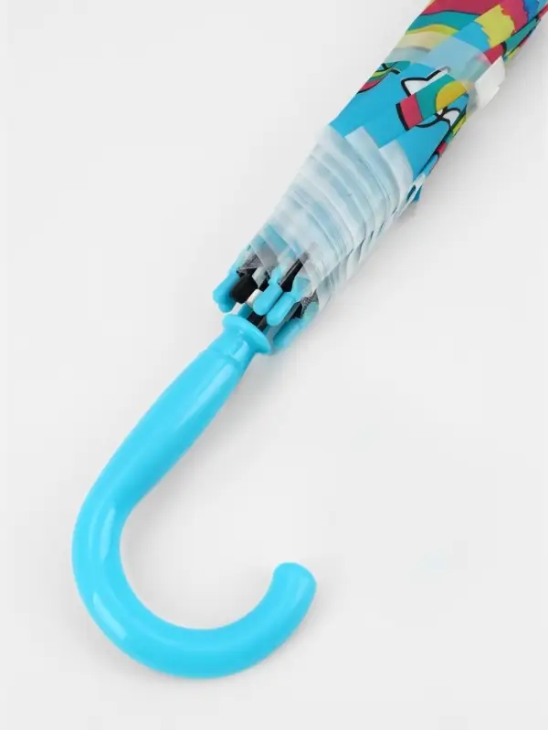 Зонт - трость детский &laquo;Радужный единорог&raquo;, полуавтоматический, 8 спиц, R=39/47 см, d=78 см, МИКС