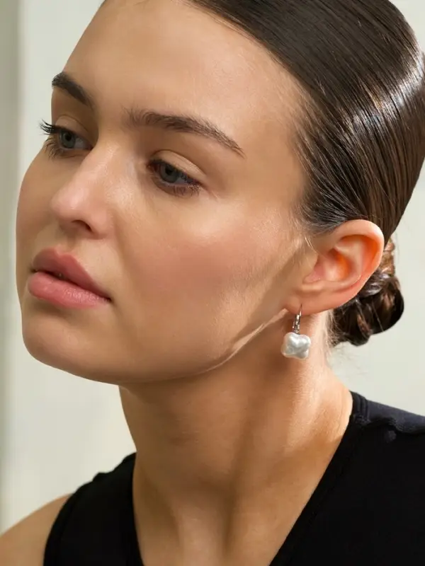 Серьги пластик &laquo;Цветок Майорика&raquo;, МИКС в серебре