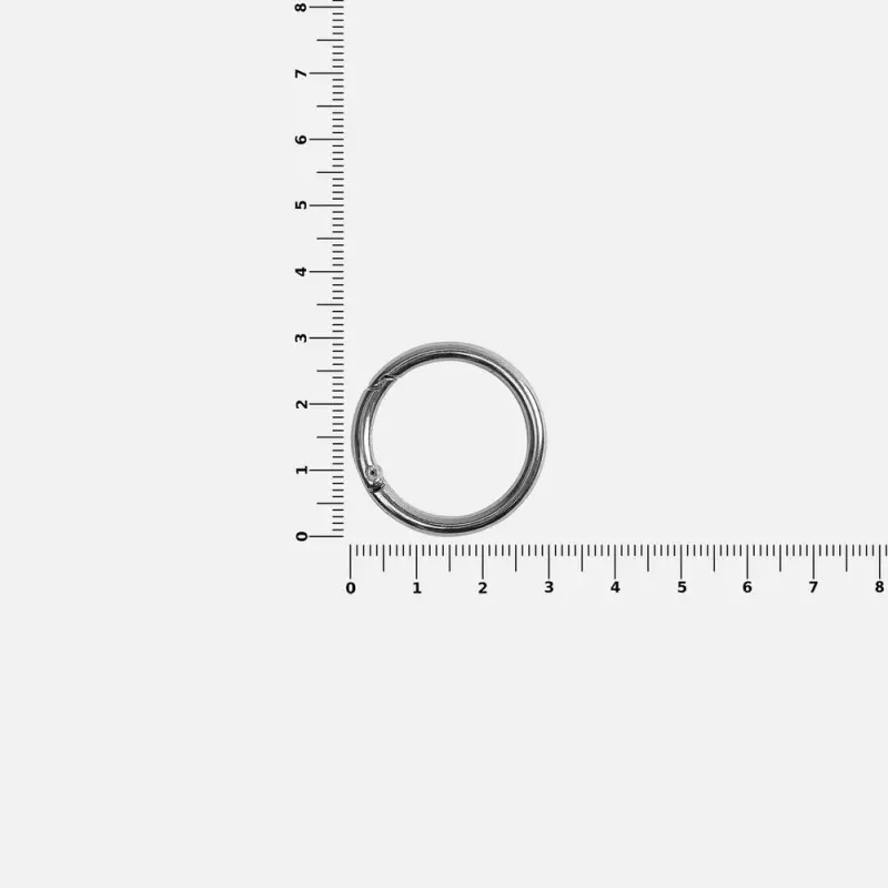 Карабин-кольцо Claus, L, серебристый