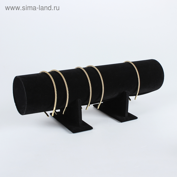 Подставка под ободки, флок, 50×17,5×16,5 см, d=11 см, цвет чёрный Подставка под ободки, флок, 50×17,5×16,5 см, d=11 см, цвет чёрный