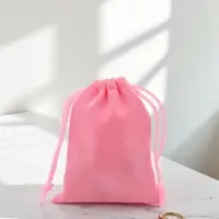 Мешочек бархатный, 7&times;9 см, розовый
