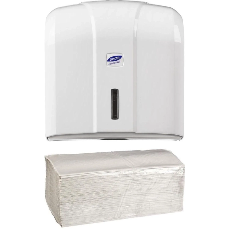 Полотенца бумажные д/дисп V-слож 1сл сер вторич 250л 20пач/уп_СПБКЗН