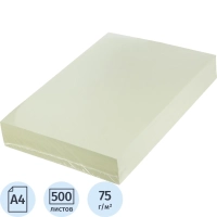 Бумага цветная (А4, 75+-5г/м2, соломенно-желтый) 500л