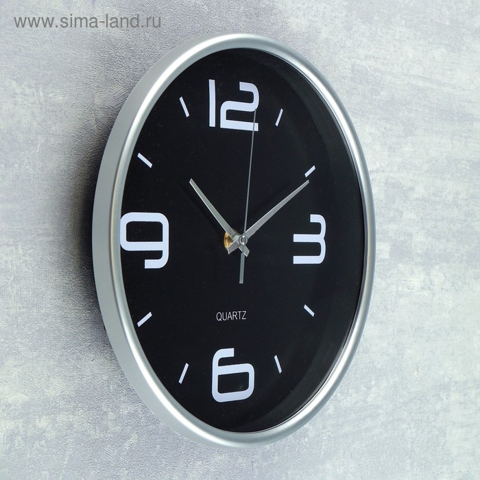 Часы настенные интерьерные "Сильва", d-25 см, дискретный ход