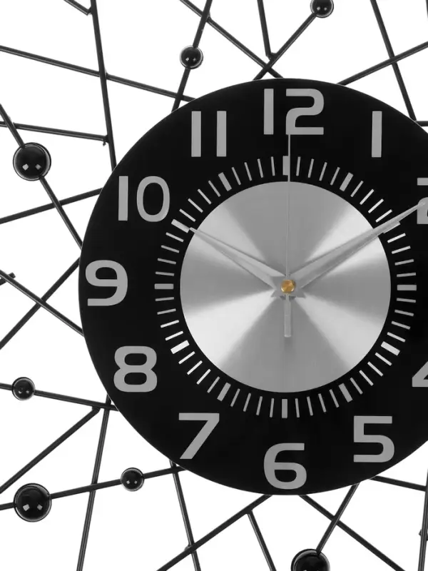 Часы настенные интерьерные &laquo;Тези&raquo;, серия: Ажур, бесшумные, плавный ход, d=60 см, циферблат d=22 см, от батарейки 1&times;АА