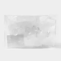 Крючки двойные самоклеящиеся настенные прозрачные, 8.5&times;7.6 см, 5 шт.