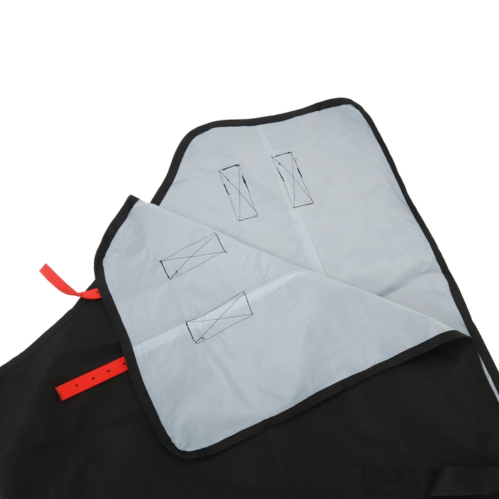 Попона вафельная, черный Попона вафельная, черный