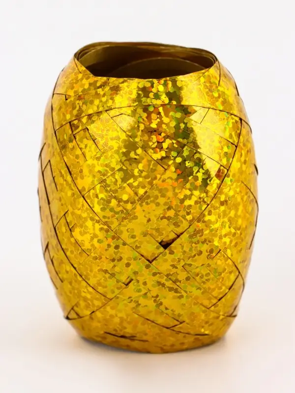 Лента упаковочная голографическая, для воздушных шаров и подарков, ассорти, набор 6 шт., 0.5 см &times; 10 м