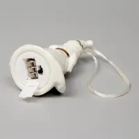 Светодиодная подвеска &laquo;Дед Мороз в белом&raquo;, 10.8&times;6.4&times;5 см, 1 LED, от батареек LR44&times;3, свечение тёплое белое