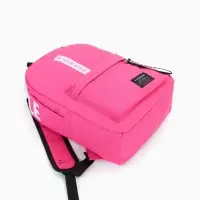 Рюкзак молодёжный на молнии, с карманами, размер 27&times;10&times;37.5 см, малиновый