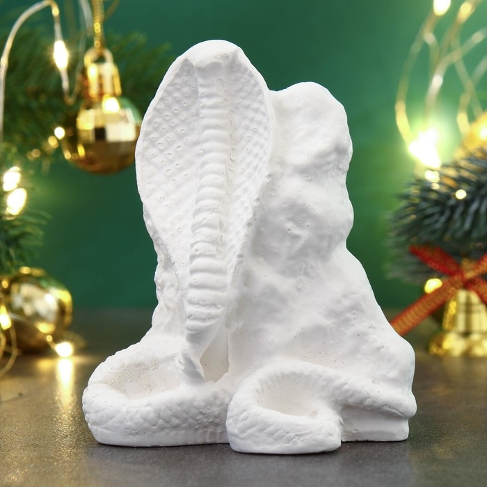 Новый год. Символ 2025. Фигура для раскраски Новый год. Символ 2025. Фигура для раскраски"Змея хрустальница" 10х7,5см