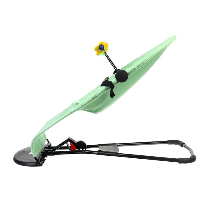 Шезлонг детский, кресло - качалка с игрушками для новорождённых «Крошка Я», цвет зелёный Шезлонг детский, кресло - качалка с игрушками для новорождённых «Крошка Я», цвет зелёный