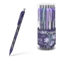Механический карандаш ErichKrause «Lavender», НВ, 0.5 мм, матовый корпус Soft-Touch, фольгированные элементы, в тубусе, МИКС