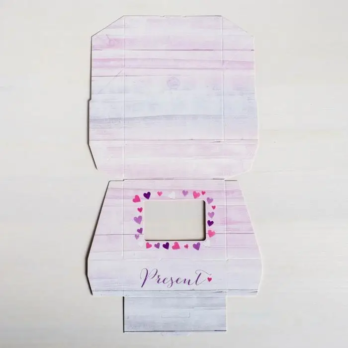 Кондитерская упаковка, коробка с ламинацией &laquo;Present&raquo;, 10 х 8 х 3.5 см