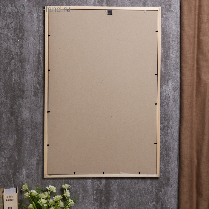 Фоторамка сосна с19 серебро 40х60 см (пластиковый экран) Фоторамка сосна с19 серебро 40х60 см (пластиковый экран)