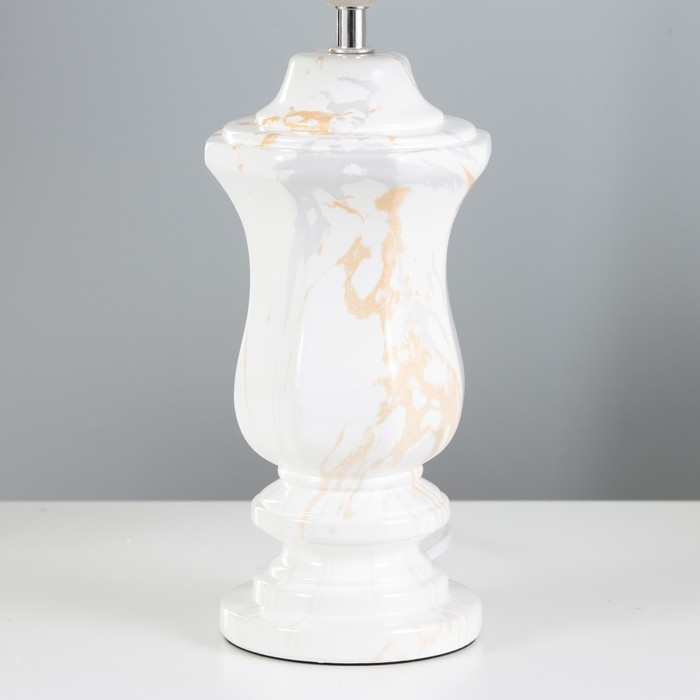 Настольная лампа Настольная лампа "Лунет" Е27 40Вт белый 28х28х45 см RISALUX