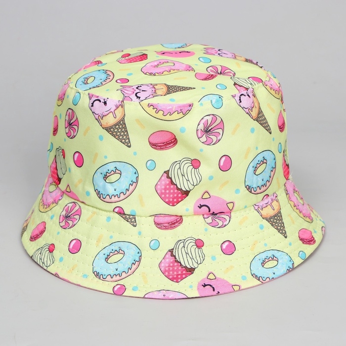 Панама детская для девочки «Вкусняшки», р-р 52-54 Панама детская для девочки «Вкусняшки», р-р 52-54