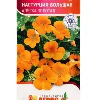 Семена цветов Настурция большая &laquo;Аляска золотая&raquo;, 1 г, однолетник, &laquo;Агрос&raquo;