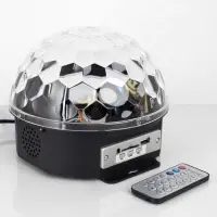 Ночник проектор &laquo;Хрустальный диско-шар&raquo; 17.5 см, динамик, свечение RGB, 220 В