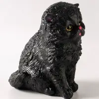 Копилка для денег &laquo;Котенок малый&raquo; 16 см, чёрная