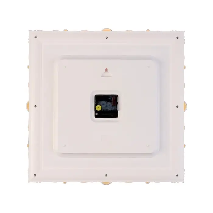 Часы настенные интерьерные &laquo;Барака&raquo;, бесшумные, плавный ход, 38&times;38 см, белые, золотистые