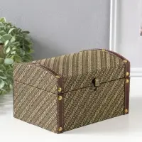 Шкатулка дерево "Диагональ" тина набор 2 шт 19х13,5х12 23х17х14 см