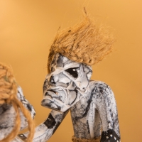 Сувенир «Аборигены танцоры», 17×7.5×21 см, дерево