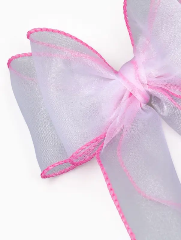 Бант для волос на заколке розовый, Винкс