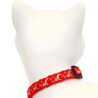 Ошейник для кошек &laquo;Ночь&raquo;,30&times;1 см, с бубенчиком, полиэстер